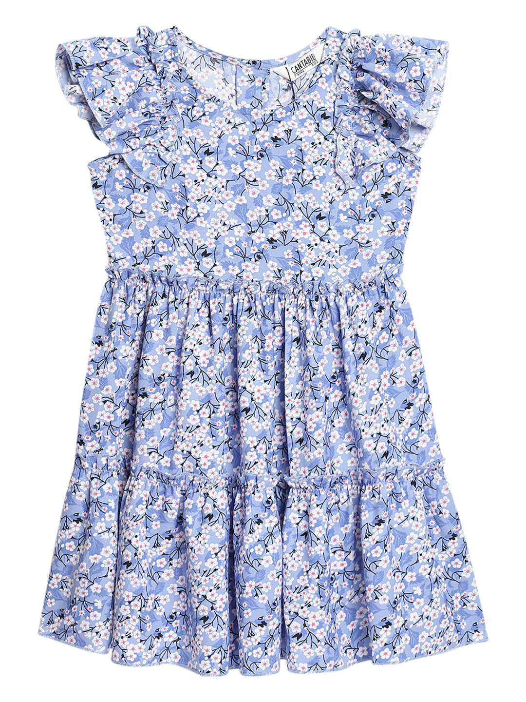 Cantabil Girls Blueprint Dress (7066272956555)