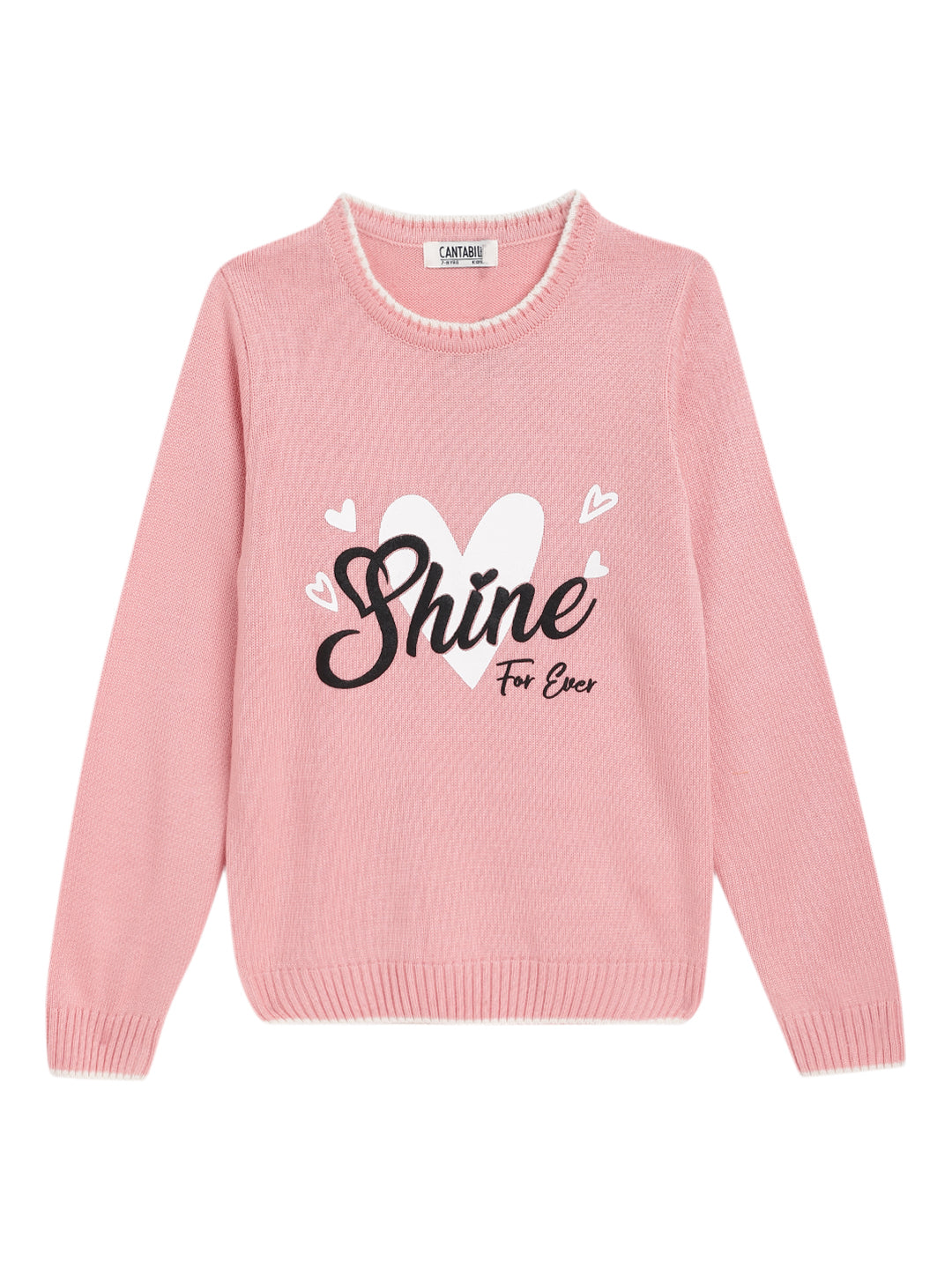 Cantabil Girls Peach Sweater (7061934112907)