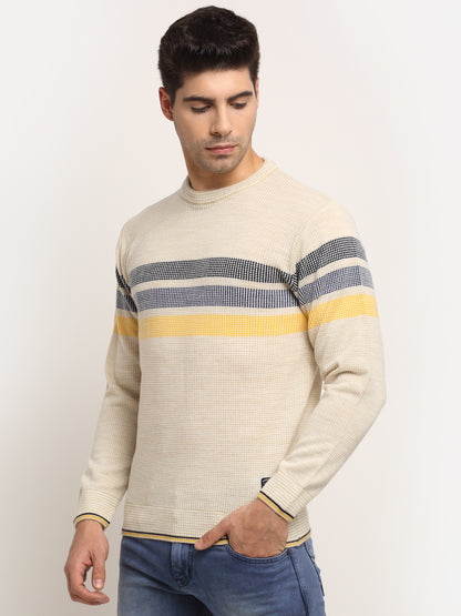 Cantabil Men's Beige Sweater (6712095309963)