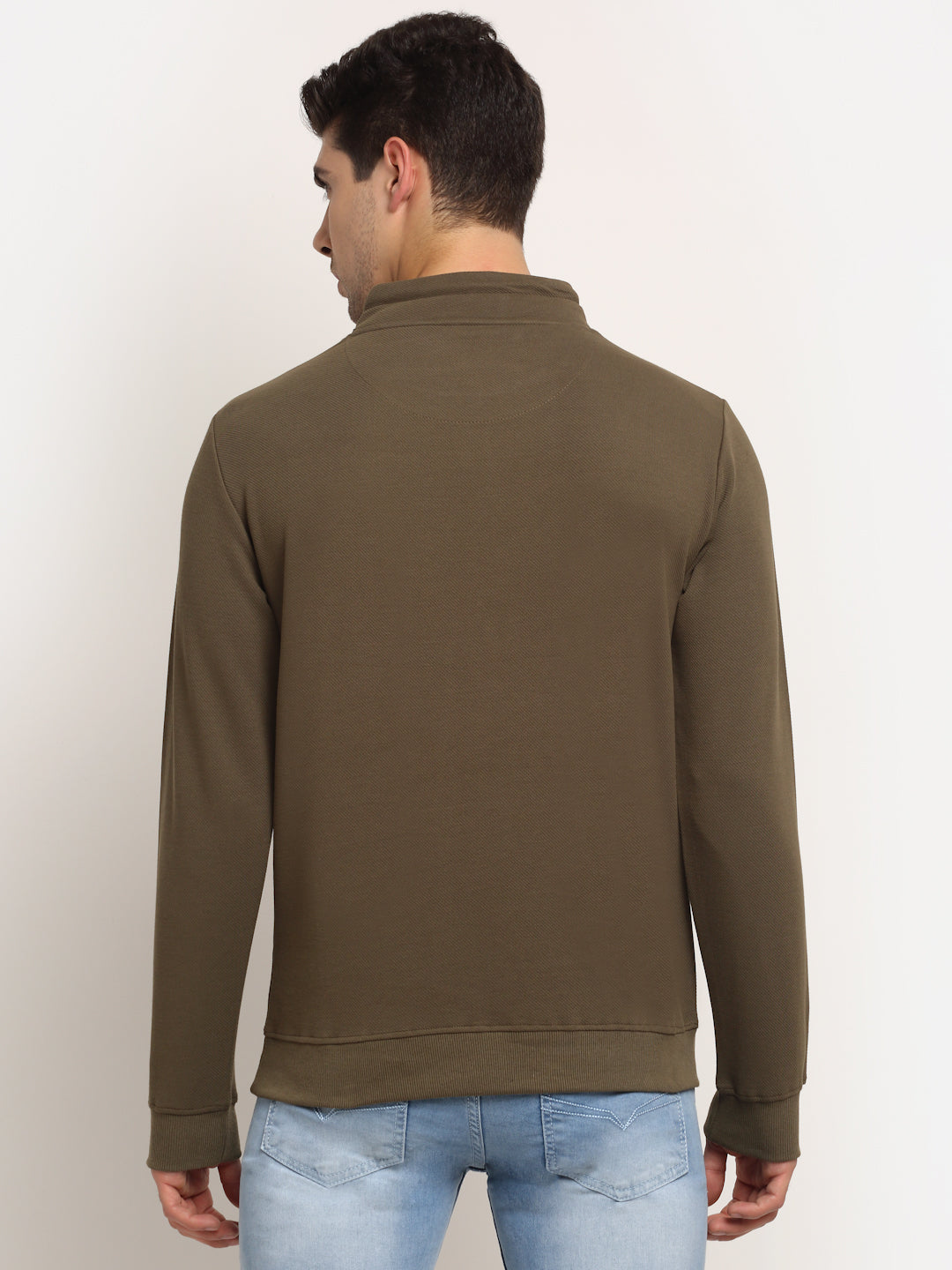 Cantabil Men's Olive Sweatshirt (6712043765899)