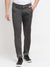Cantabil Men Grey Cotton  Blend Solid Regular Fit Casual Trouser (6729648013451)