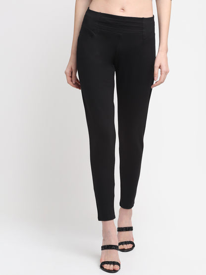 Cantabil Women's Black Jeggings (6734375452811)