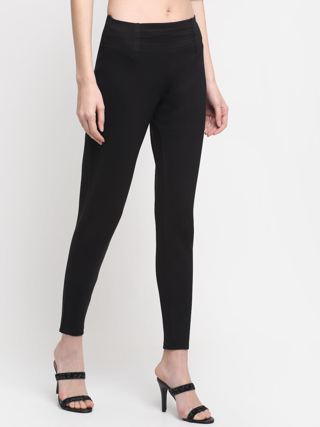 Cantabil Women's Black Jeggings (6734375452811)