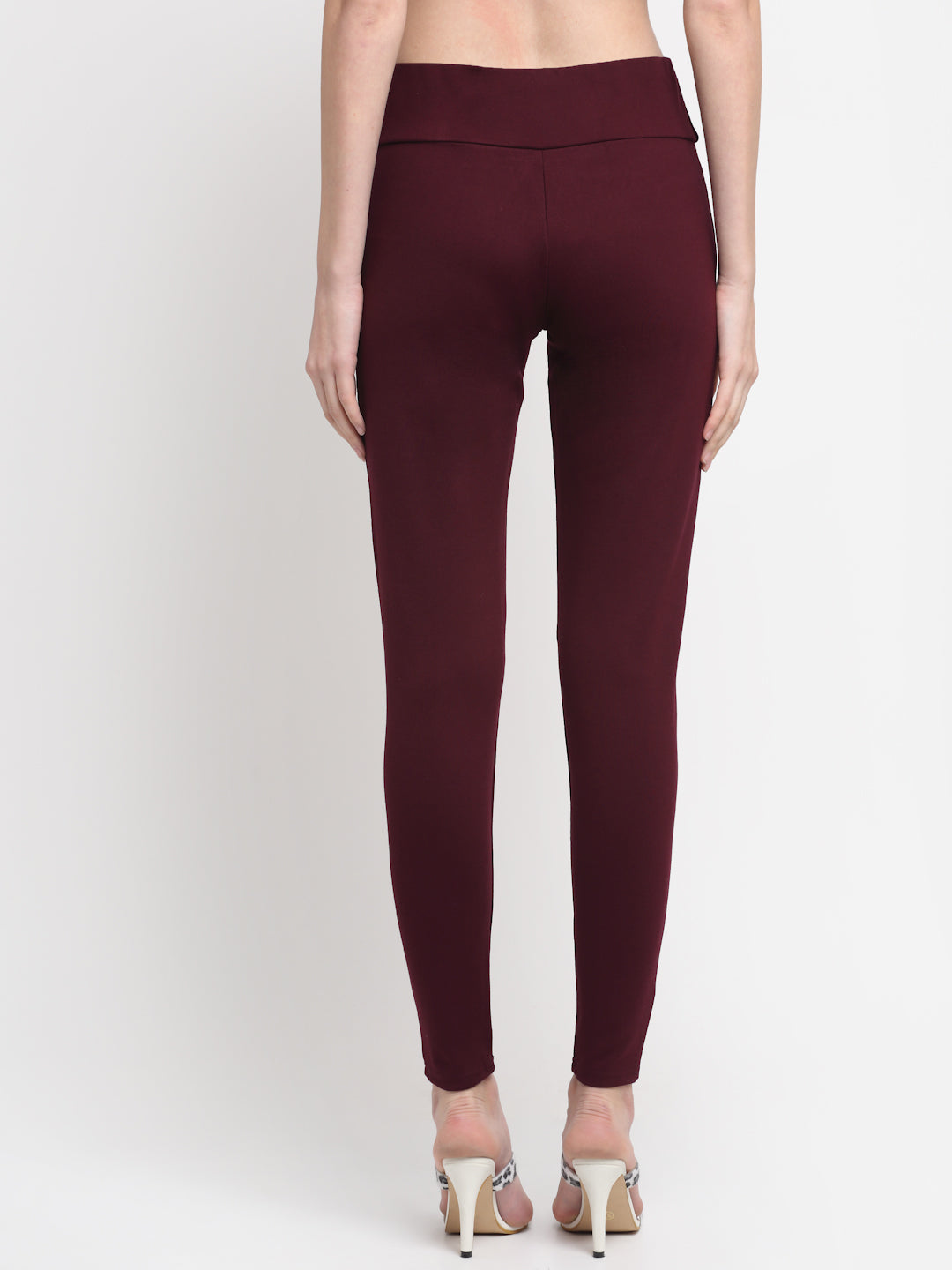 Cantabil Women's Wine Jeggings (6734340980875)