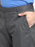 Cantabil Men's Grey Slim Fit Trousers (6729729802379)
