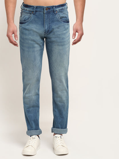 Cantabil Med Carbon Blue Men's Jeans (6718112235659)