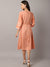 Cantabil Women Peach Dress (7031694360715)