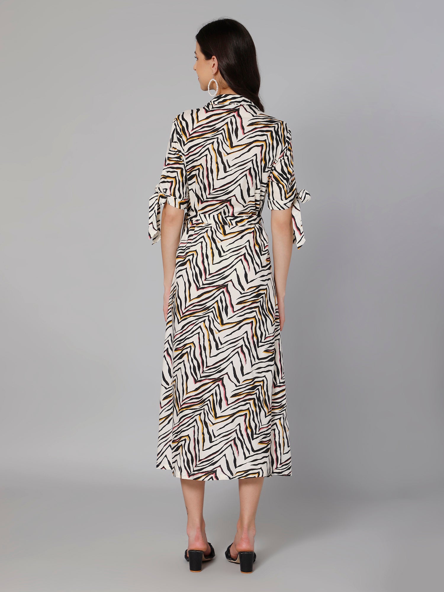 Cantabil Women Animal Printed Dress (7032601116811)