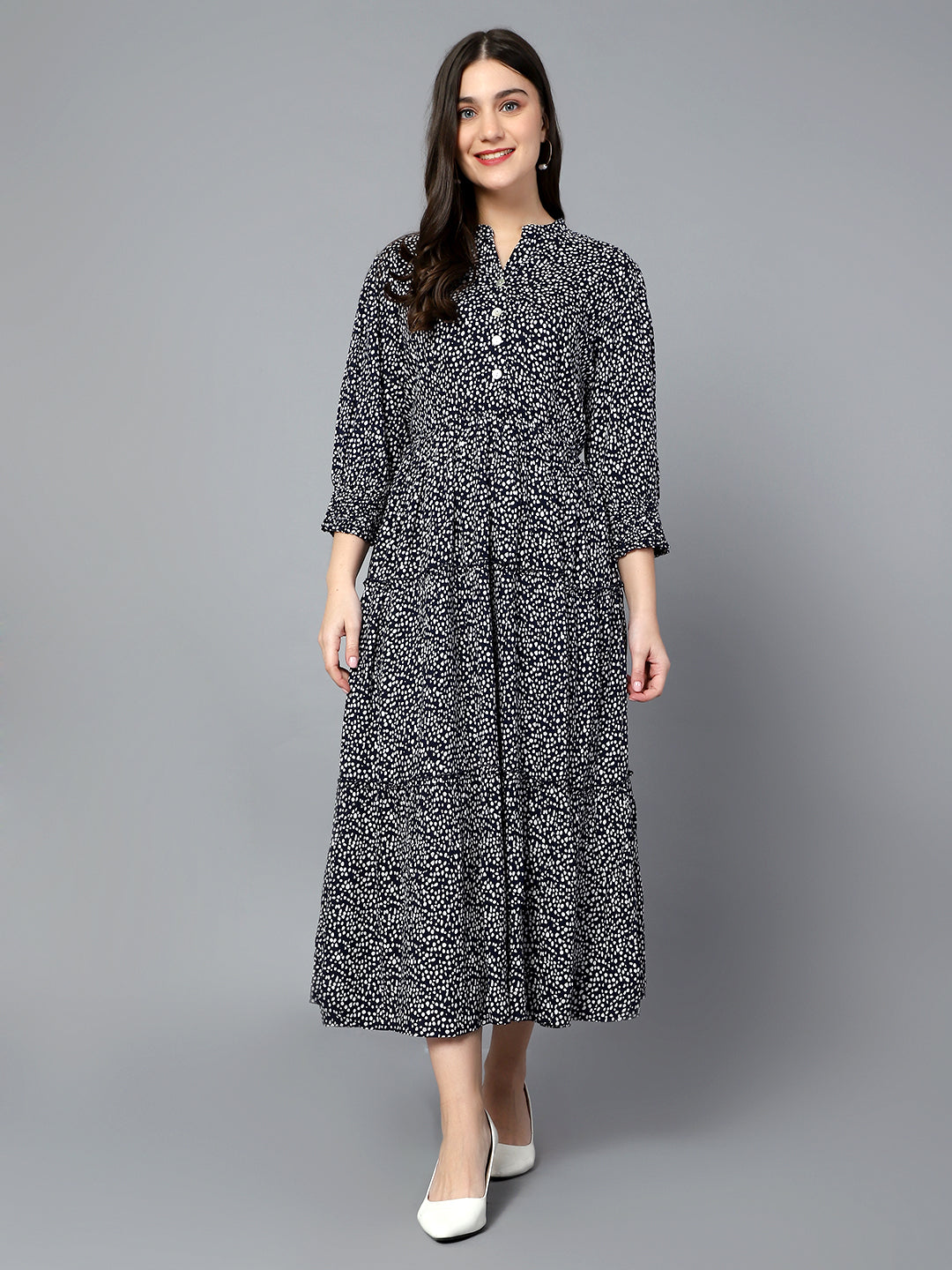 Cantabil Women Navy Dress (7085817790603)