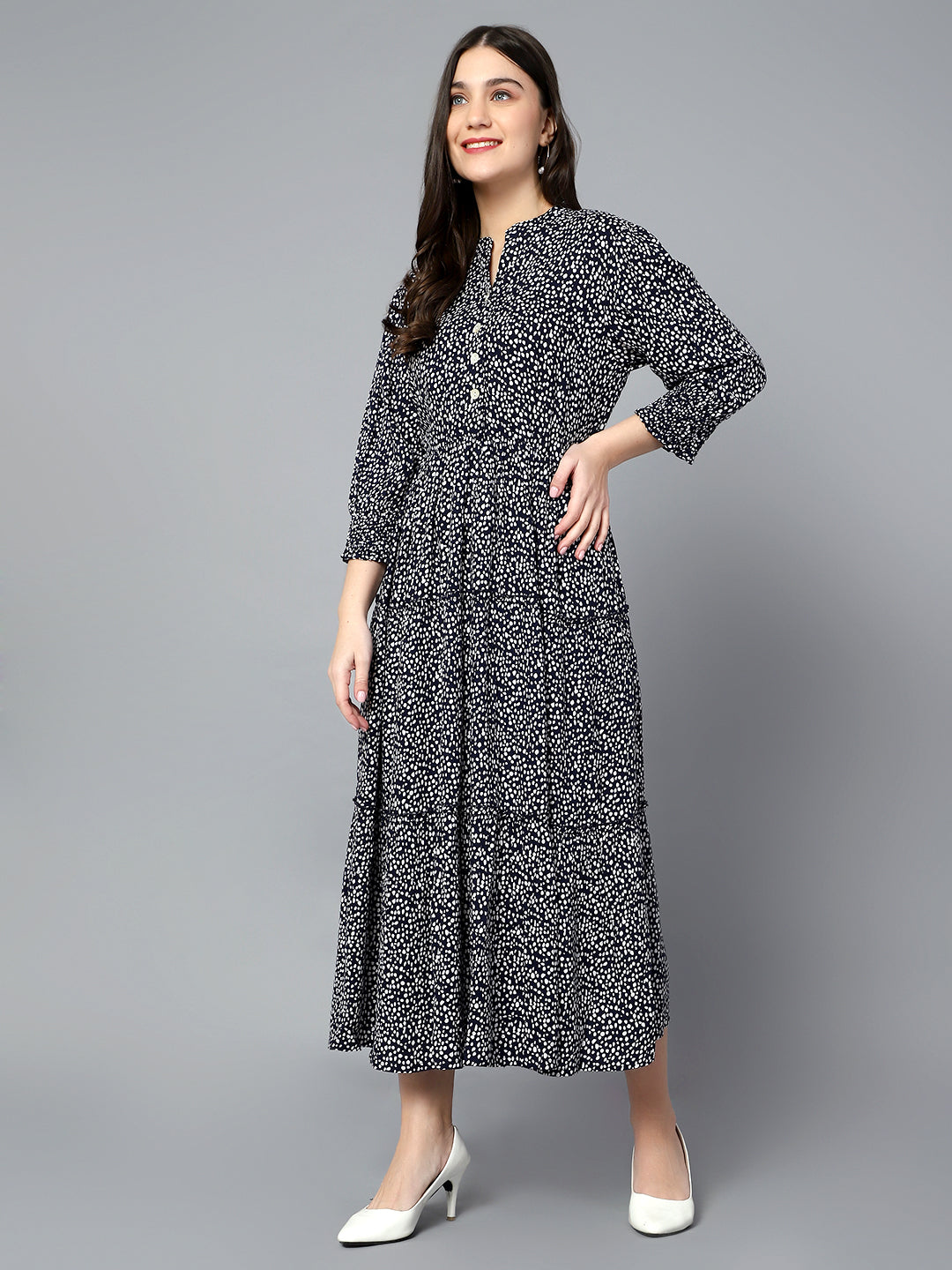 Cantabil Women Navy Dress (7085817790603)