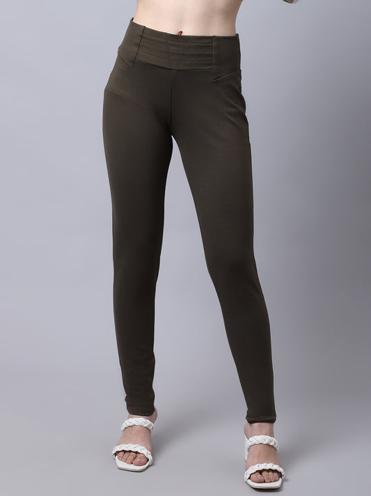 Cantabil Ladies Olive Jegging (6996172079243)