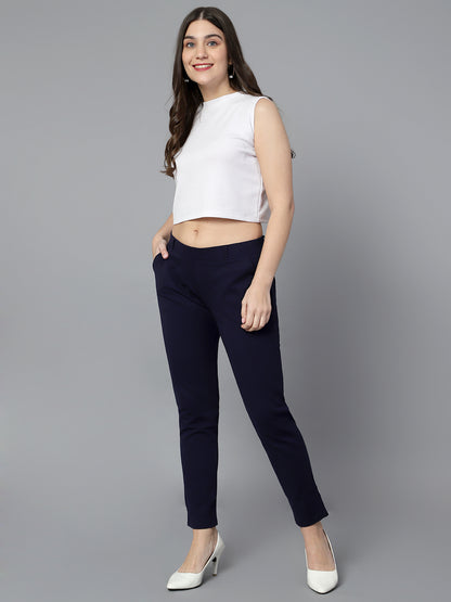 Cantabil Women Navy Jegging (7087057436811)