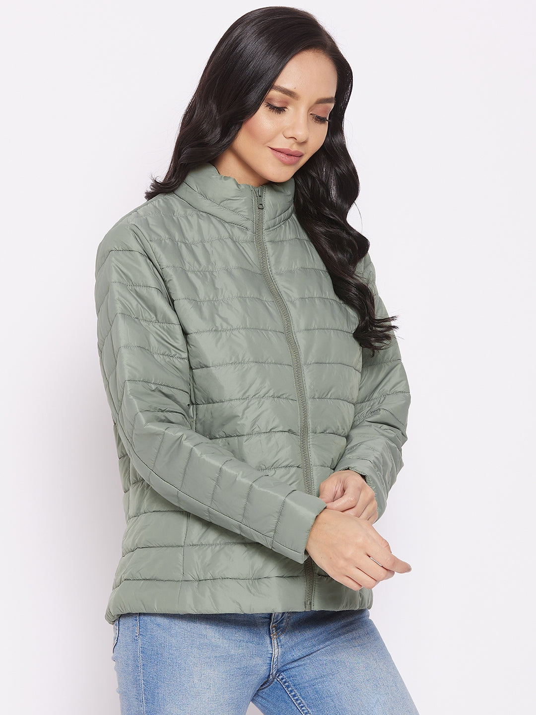 Cantabil Light Green Women's Jacket (6713381519499)