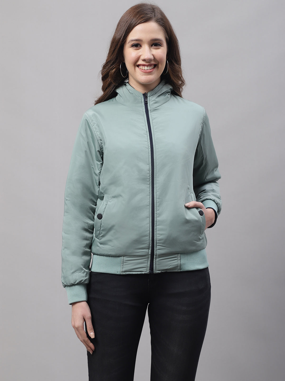 Cantabil Women Green Jacket (7083226792075)