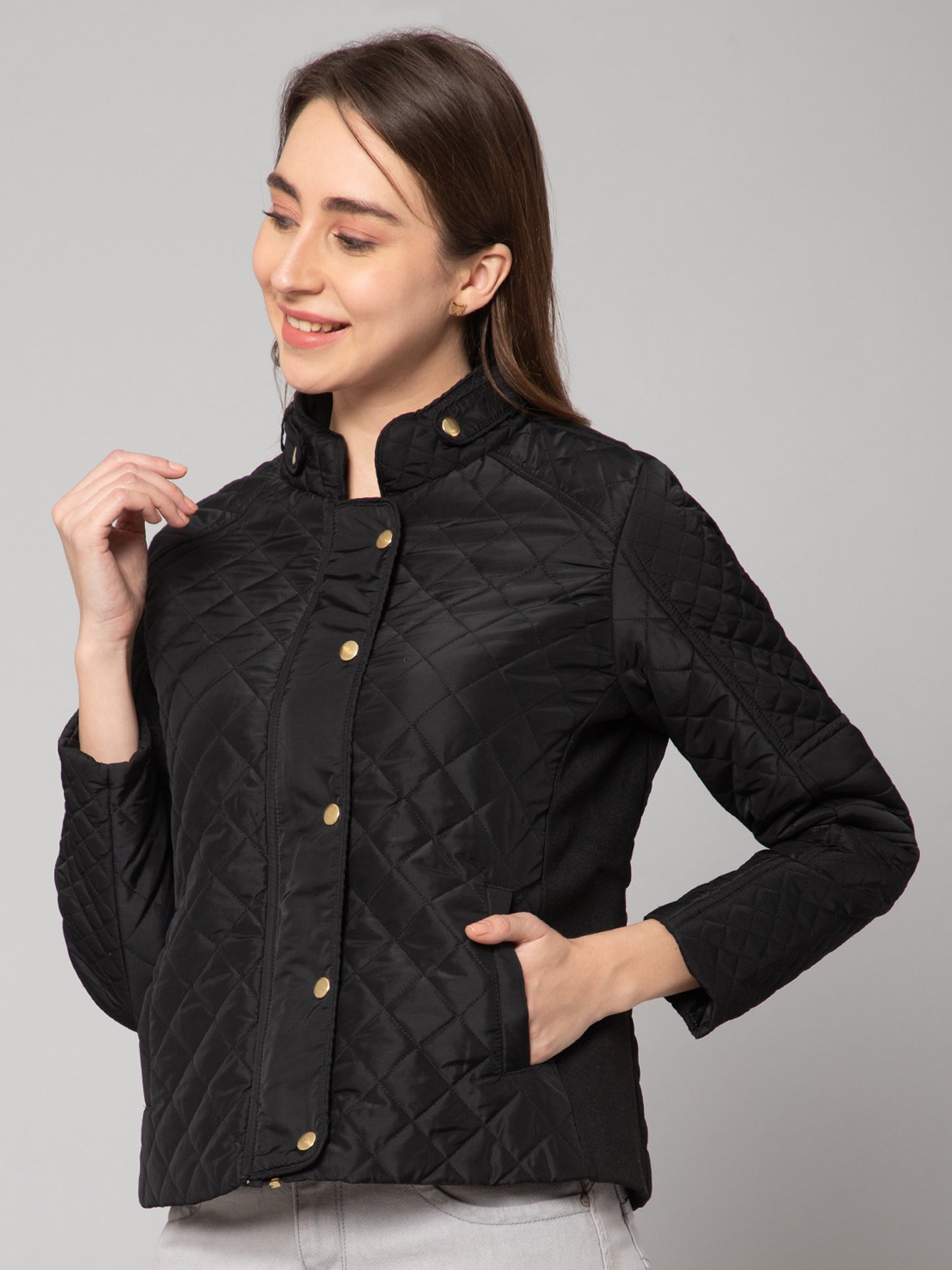 Cantabil Women Black Jacket (7083271094411)