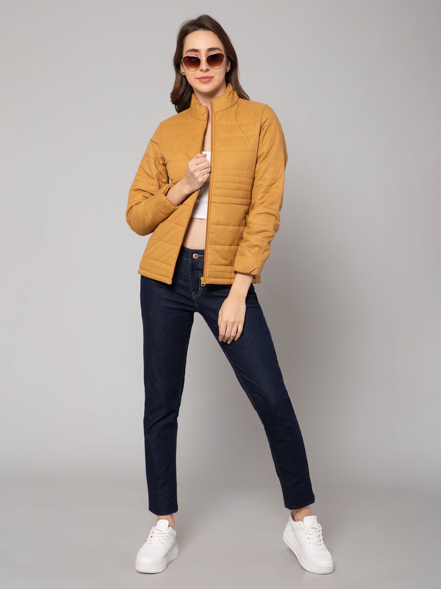 Cantabil Women Mustard Jacket (7083320475787)