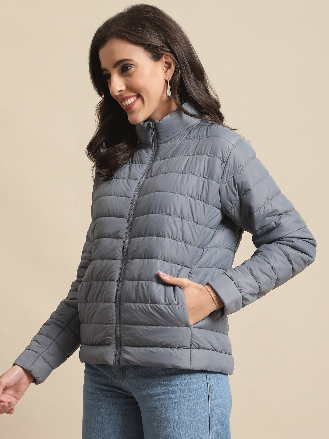 Cantabil Ladies Grey Jacket (7064074125451)