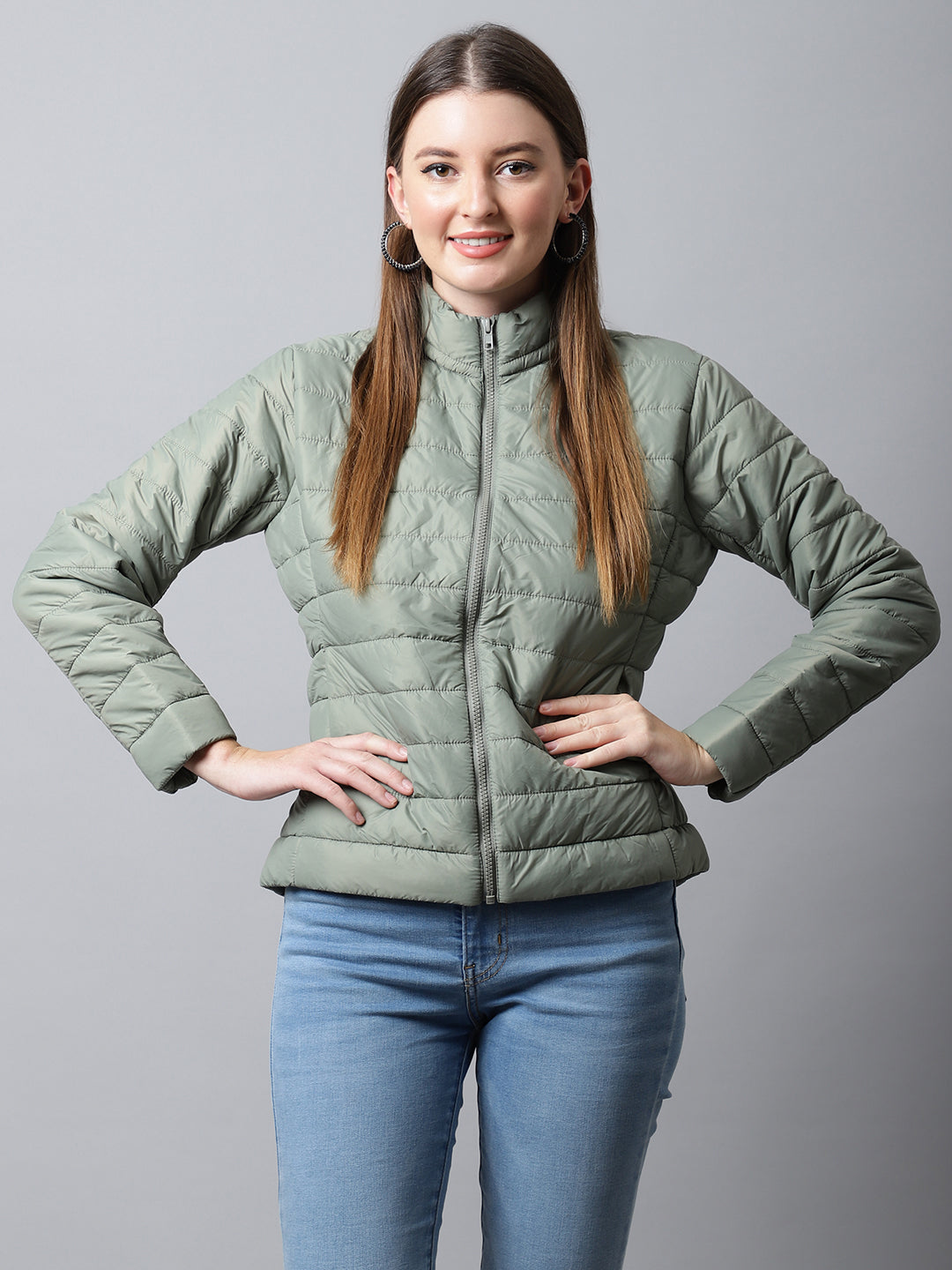 Cantabil Light Green Women's Jacket (6993887035531)