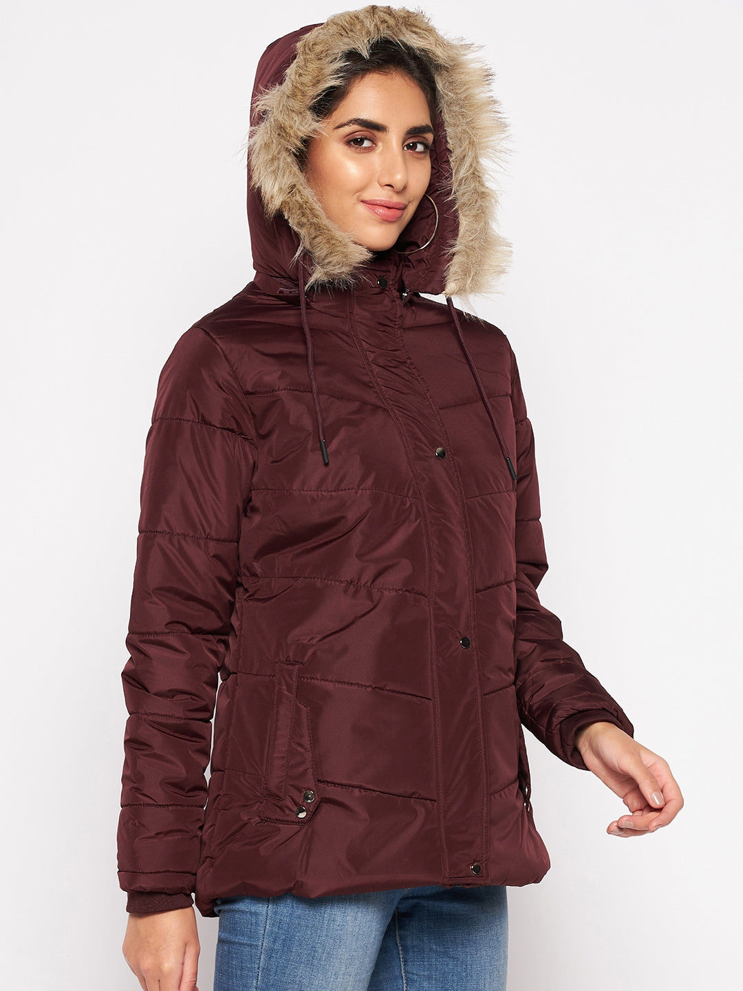 Cantabil Women Wine Jacket (7045769003147)