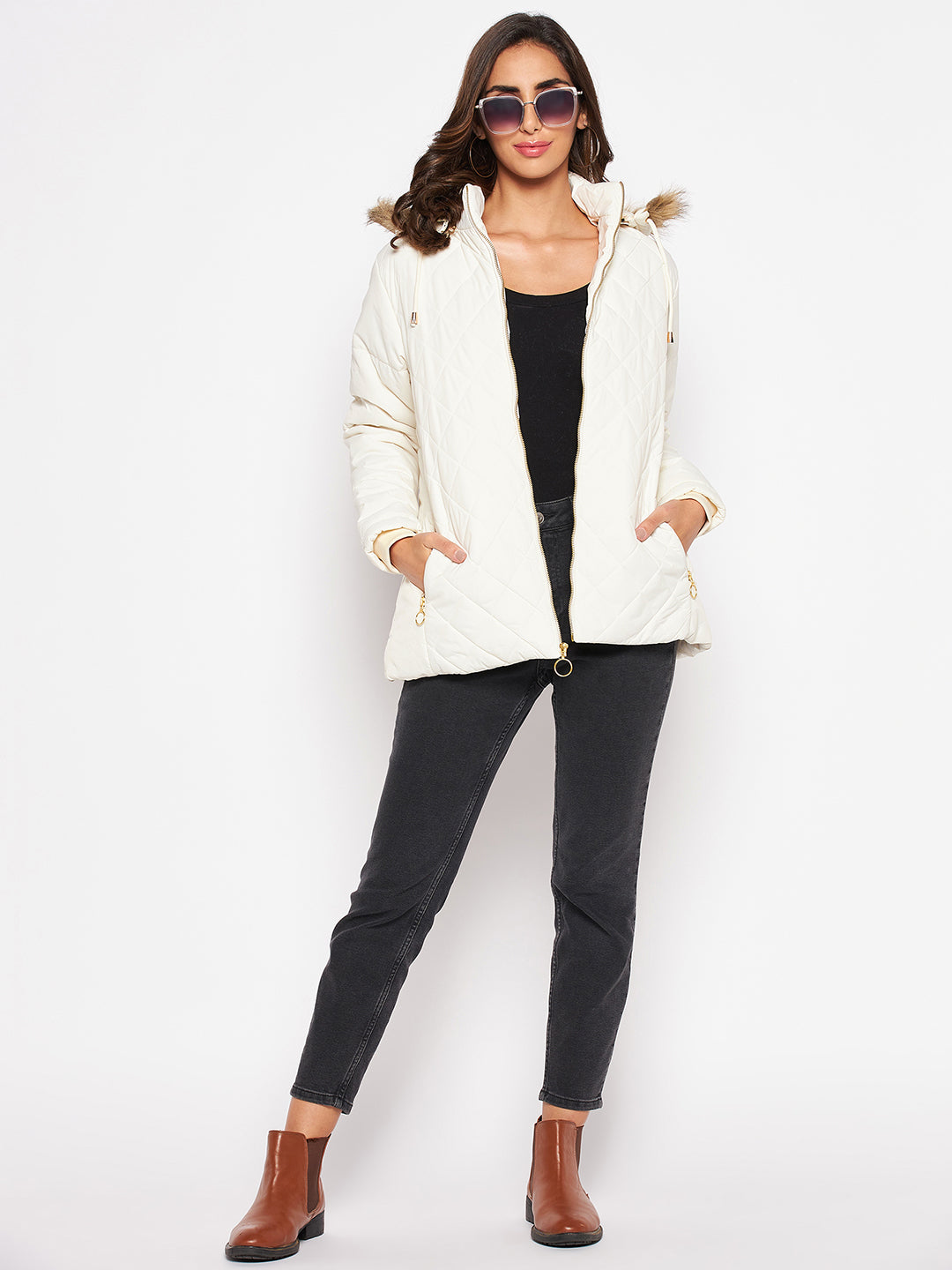 Cantabil Women Ivory Jacket (7045775622283)