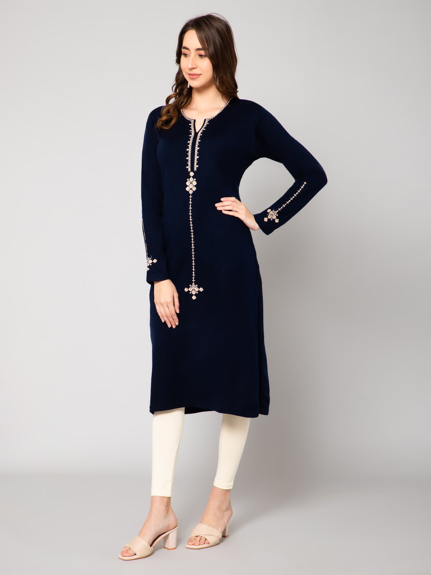 Cantabil Women Navy Kurti (7082572775563)