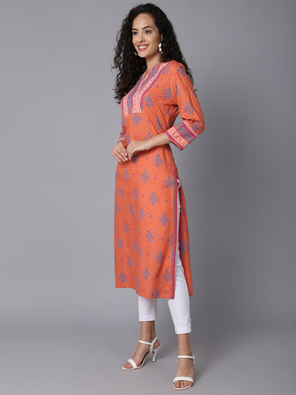 Cantabil Women's Coral Kurti (6932948287627)