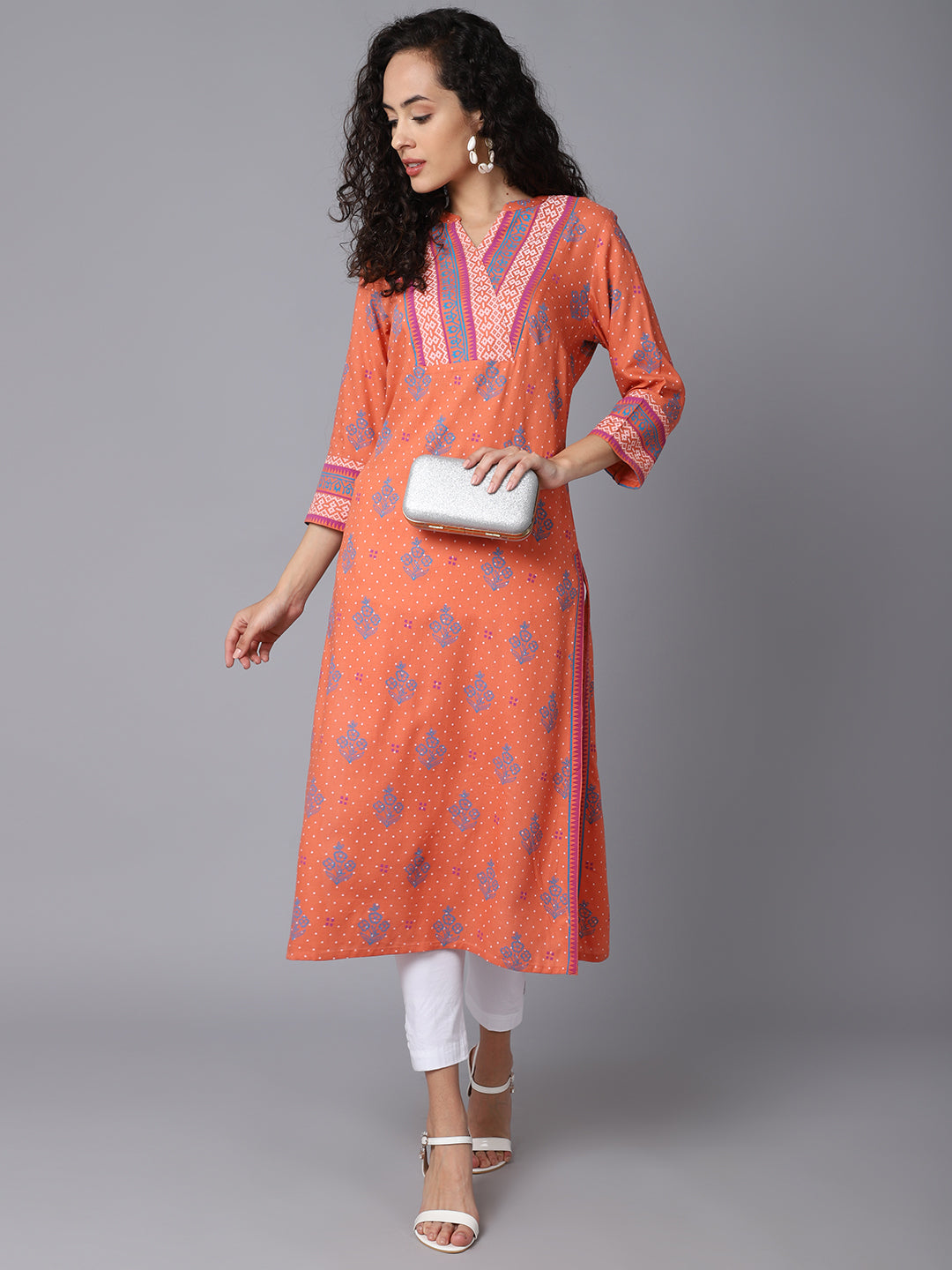 Cantabil Women's Coral Kurti (6932948287627)