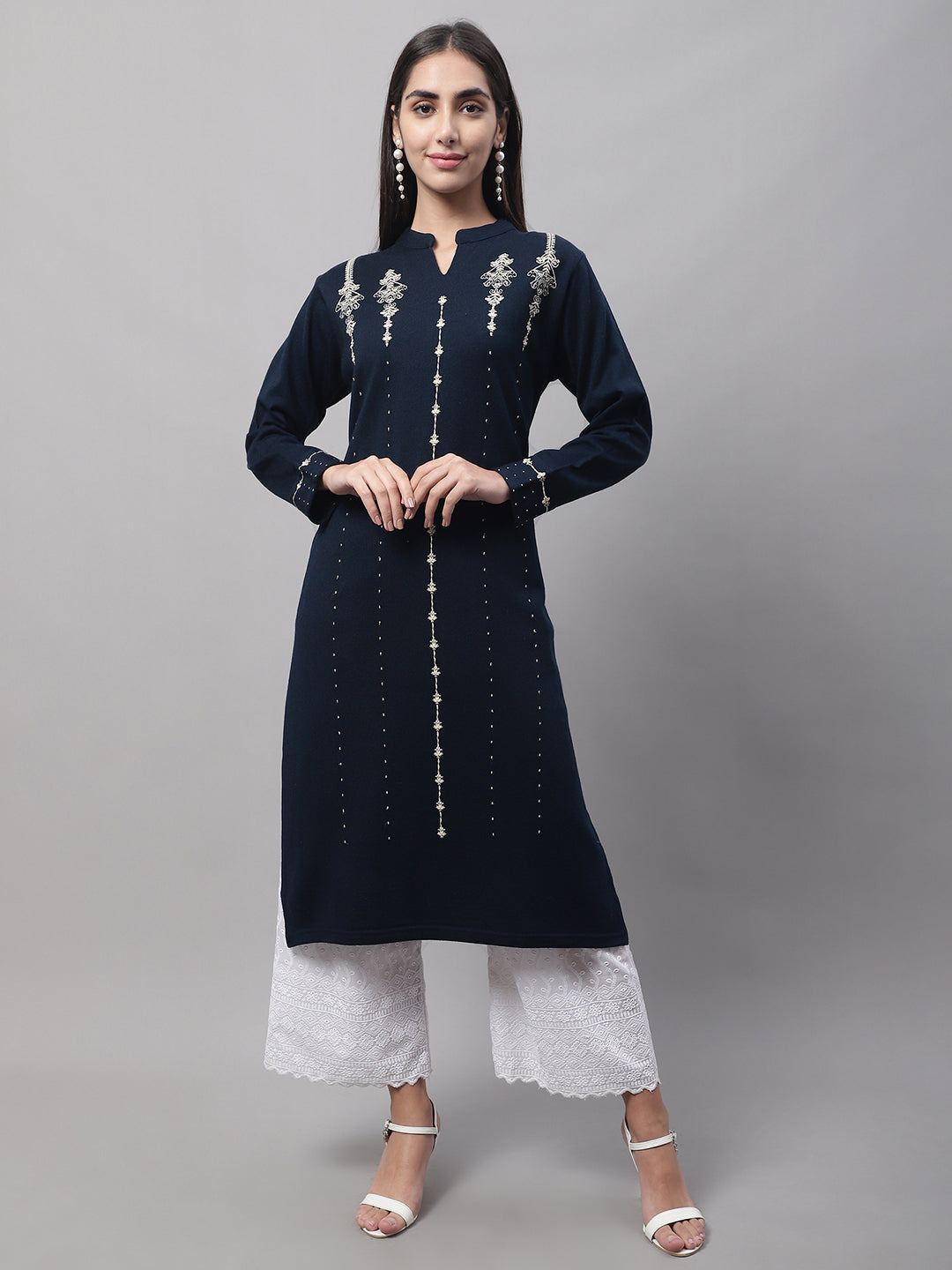 Cantabil Women Navy Kurti (7082538270859)