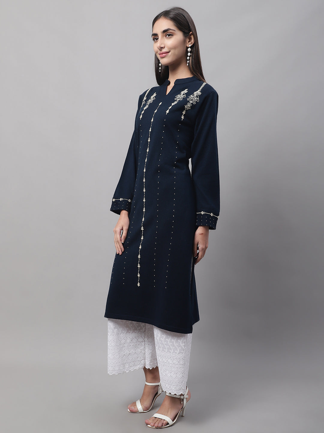 Cantabil Women Navy Kurti (7082538270859)