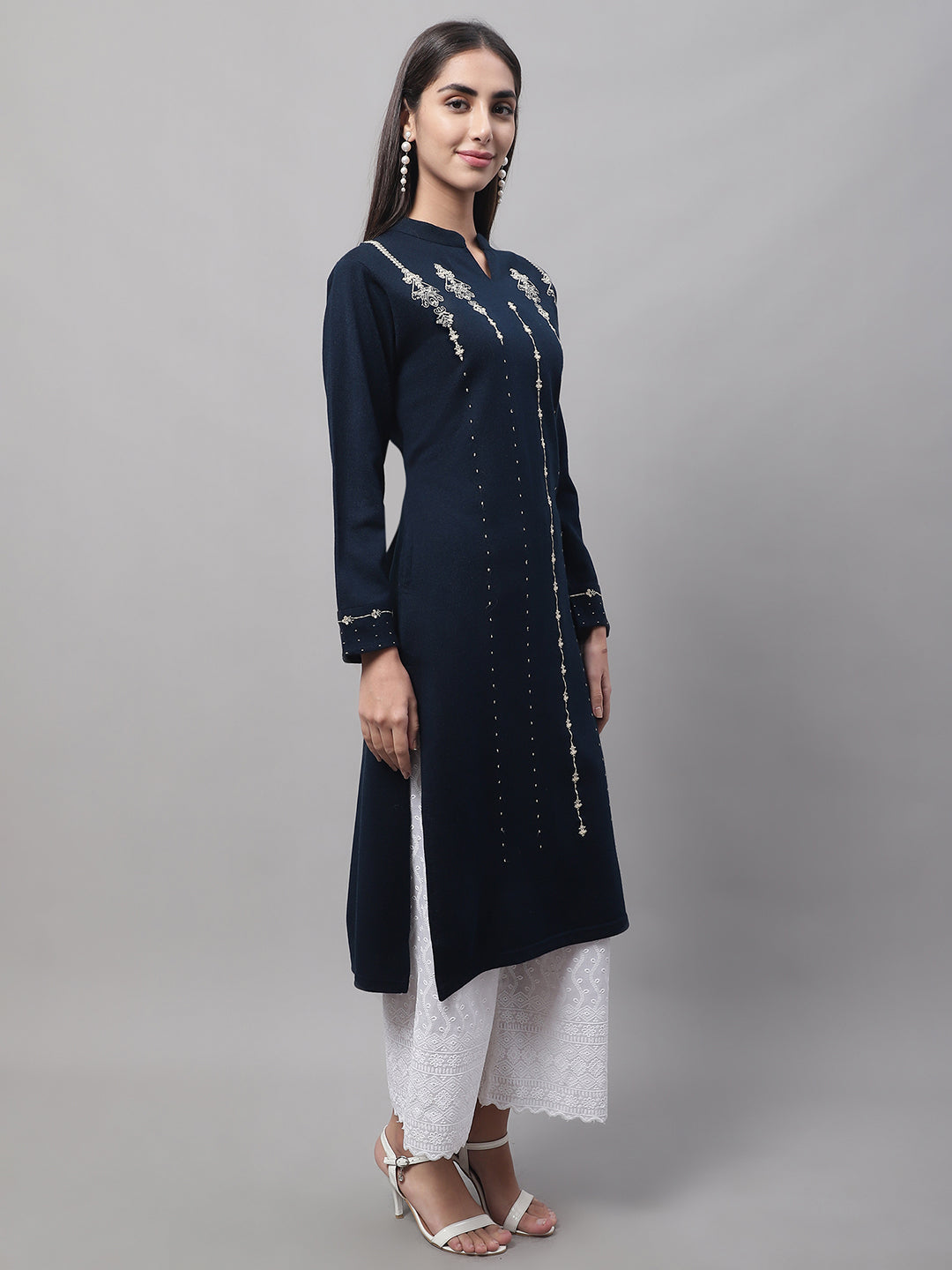 Cantabil Women Navy Kurti (7082538270859)