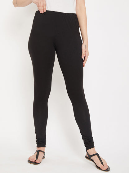 Cantabil Women Black Leggings (7085840662667)