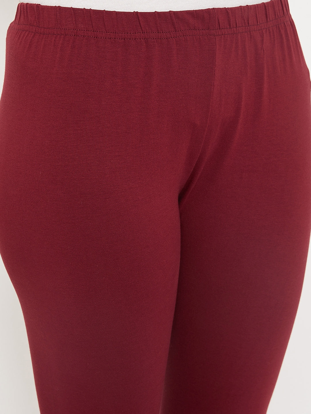 Cantabil Women Maroon Leggings (7085843087499)