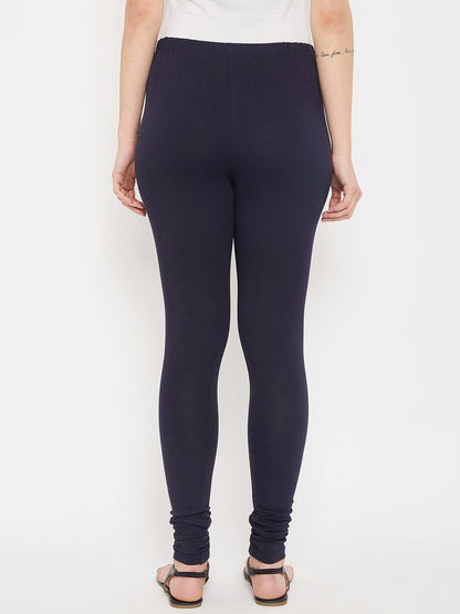 Cantabil Women Navy Leggings (7085844594827)