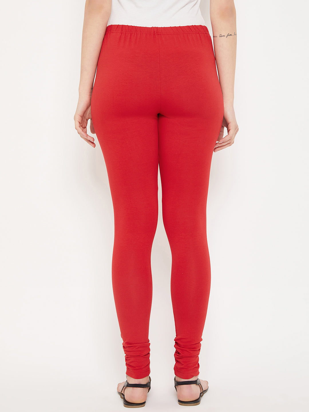 Cantabil Women Red Leggings (7085845512331)