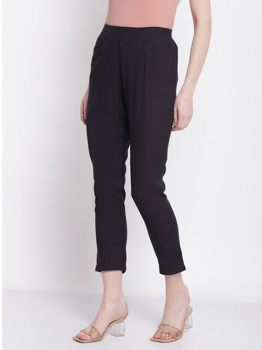 Cantabil Women's Ethnic Navy Pant (6798675968139)