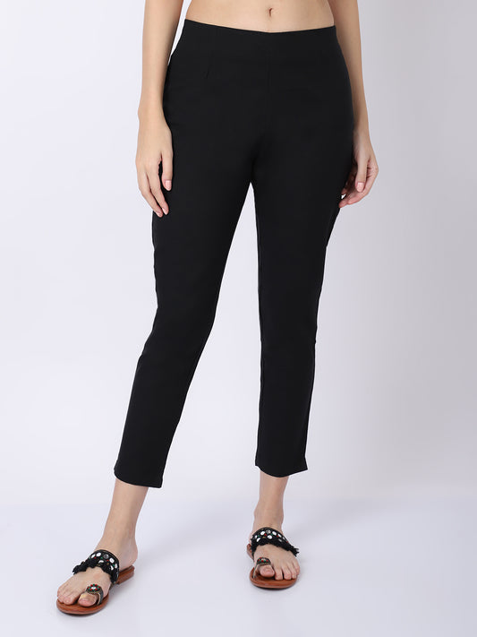 Cantabil Women's Ethnic Black Pant (6869725053067)