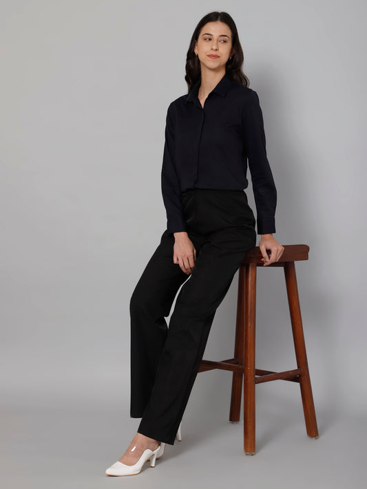 Cantabil Women Navy Shirt (7033972195467)