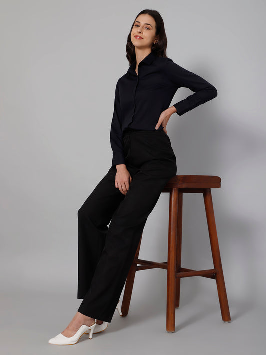 Cantabil Women Navy Shirt (7033972195467)