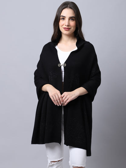 Cantabil Women Black Stole (7048935833739)