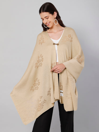 Cantabil Women Beige Stole (7050668474507)