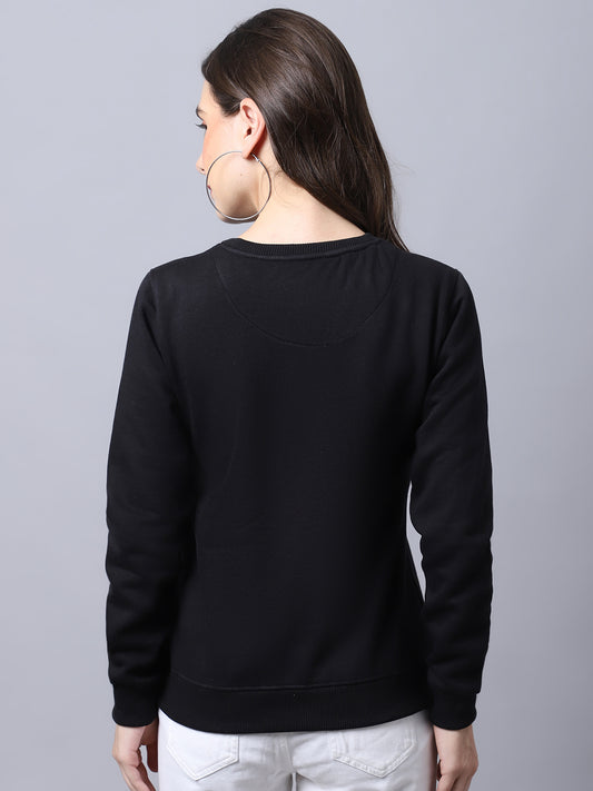Cantabil Black Sweatshirt for Women's (6997059338379)