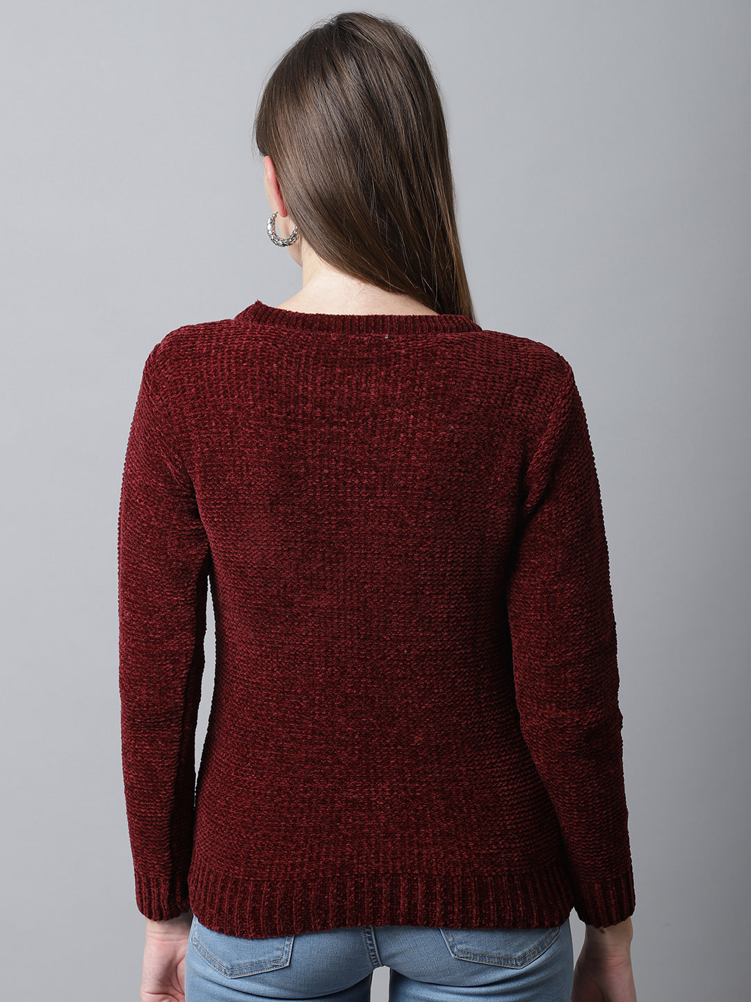 Cantabil Womens Maroon Sweater (6994762694795)