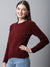 Cantabil Womens Maroon Sweater (6994762694795)