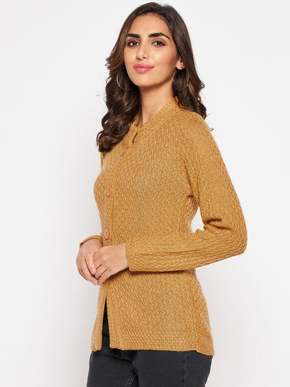 Cantabil Women Mustard Sweater (7045783126155)