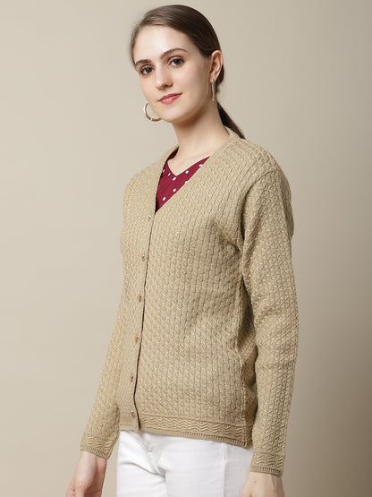 Cantabil Womens Beige Sweater (6994859950219)