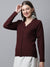 Cantabil Womens Wine Sweater (6994893570187)