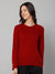 Cantabil Women Maroon Sweater (7025700733067)