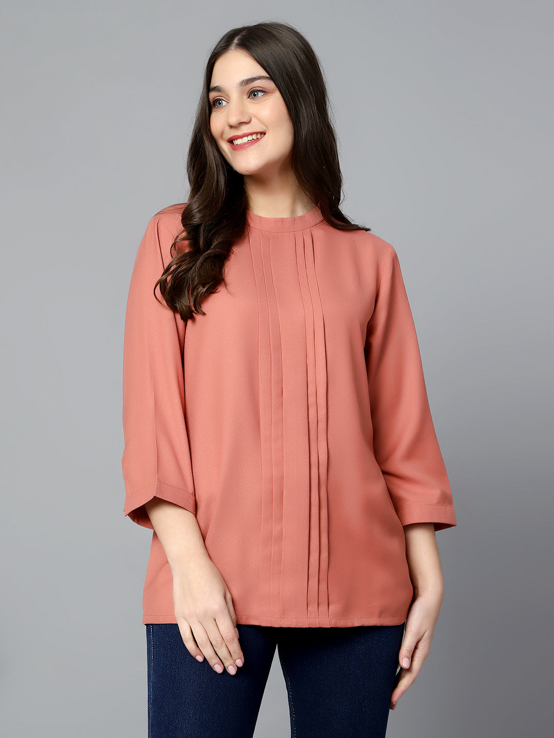 Cantabil Women Pink Mix Tunic (7085495713931)