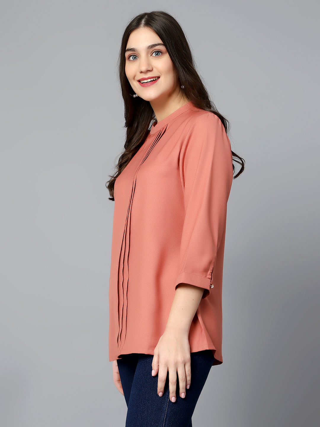 Cantabil Women Pink Mix Tunic (7085495713931)