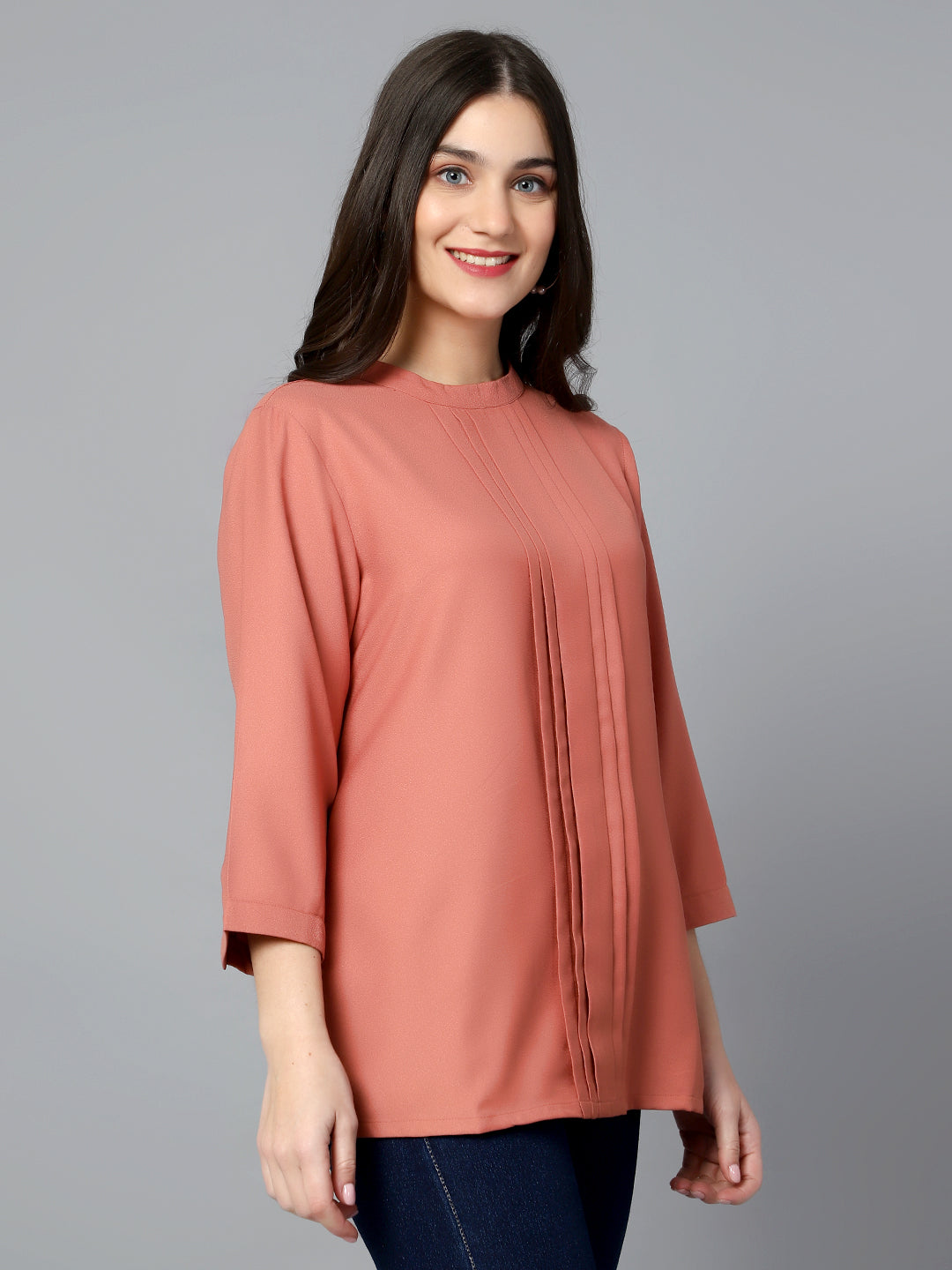 Cantabil Women Pink Mix Tunic (7085495713931)